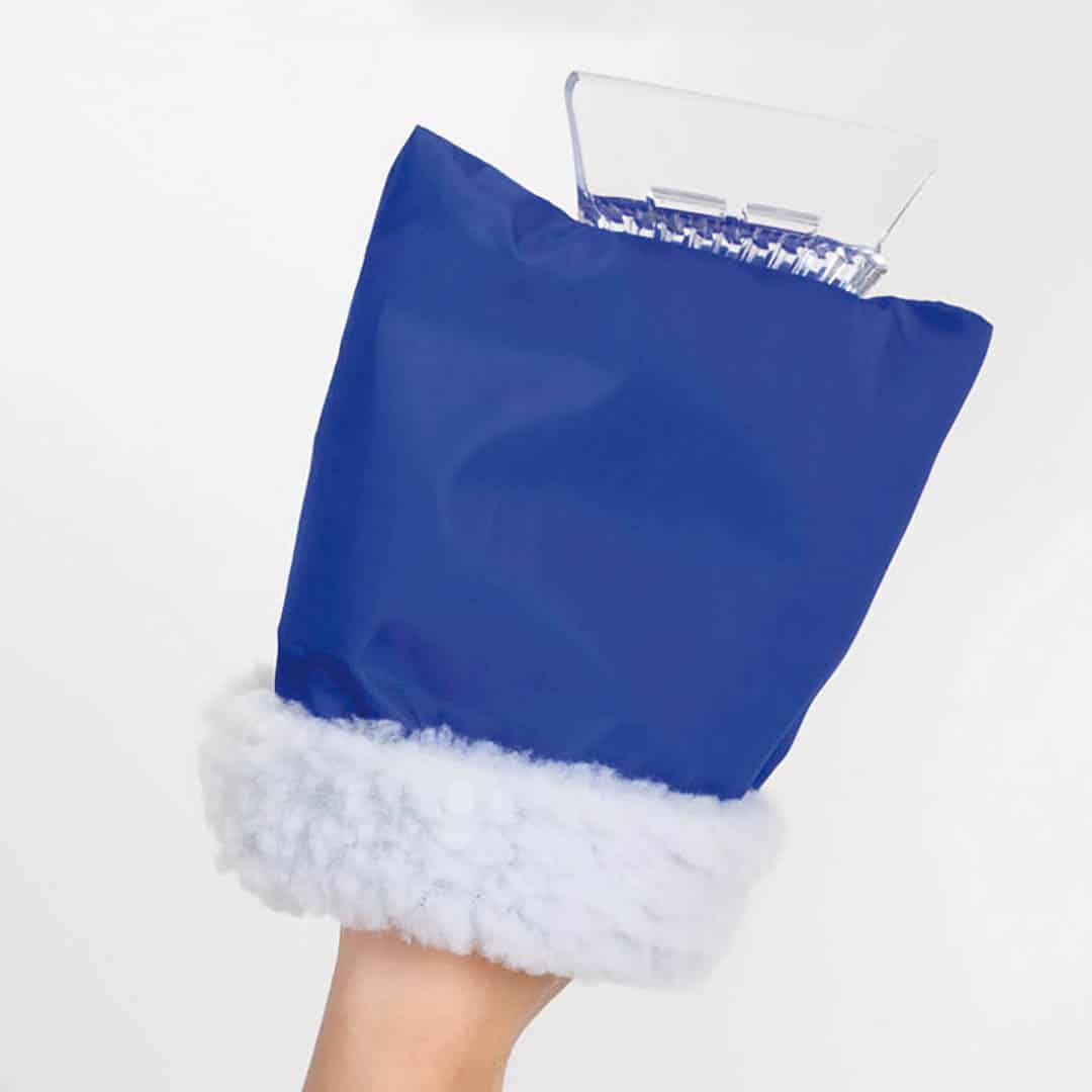 Eiskratzer mit Handschuh, blau